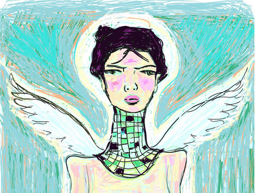 西方人,一个人,无人,站,横图,插画,室内,白天,正面,数码,科技,光晕,项链,欧洲,欧洲人,仅一个年轻女性,仅一个女性,仅一个人,阴影,光线,网络,圆形,翅膀,高光,几何,计算机图形,合成,图画,注视,画,装饰品,阳光,饰品,首饰,观察,看,站着,观看,气象,电脑合成图,数码合成图,察看,合成图,关注,环形,漫画,写实,具体,具象,日晕,太阳光晕,年轻女性,女人,女性,白种人,站立,半身,彩图