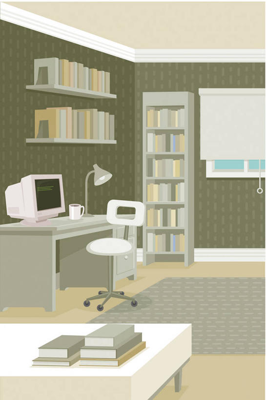 无人,家,竖图,插画,室内,白天,正面,电脑,显示器,鼠标,键盘,数码,科技,别墅,地毯,家具,书房,台灯,装修,桌子,建筑,书籍,椅子,照明,欧式,阴影,装饰,编织,网络,手工艺品,房屋,墙,屋子,公寓,灯光,织物,高光,几何,计算机图形,豪华,合成,图画,置物架,输入设备,通讯设备,建设,现代,书桌,装潢,洋房,楼房,架子,墙壁,墙面,住宅,灯,画,会议椅,课桌,书本,工艺品,灯具,室内装潢,台式电脑,华丽,修饰,一台,办公椅,样板房,明亮,照亮,点缀,电脑合成图,数码合成图,舒适,家居装潢,合成图,照明设备,通信设备,陈列架,房屋设计,地中海风格,古典风格,简约风格,漫画,室内设计,输出设备,宽敞,样板房装潢,写实,具体,具象,衬托,美观,雅致,雅观,商务椅,培训椅,搁架,设计,书,图书,彩图,房子,波斯地毯