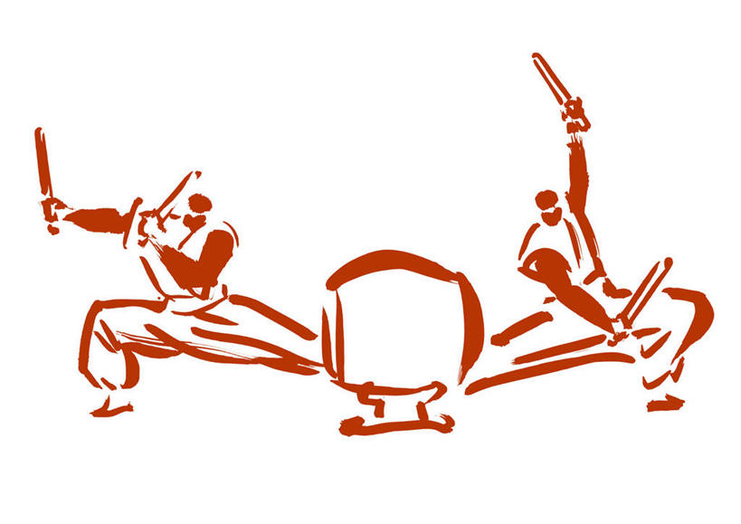 西方人,无人,两个人,伙伴,朋友,站,举,伸展双臂,横图,插画,室内,白天,白色背景,正面,民族服装,友谊,合作,团队,数码,科技,欧洲,欧洲人,握,阴影,服装,网络,棒子,鼓,乐器,高光,几何,计算机图形,拿,合成,图画,拿着,注视,画,衣服,观察,看,托,站着,战略,握着,服饰,观看,打击乐器,电脑合成图,数码合成图,察看,衣着,合成图,穿着,关注,漫画,写实,具体,具象,联合,合谋,衣饰,腰鼓,配合,协作,男人,男性,年轻男性,白种人,敞开双臂,举起,举手,举着,伸开双臂,向上举,向上伸,向上托,展开双肩,站立,张开手臂,张开双臂,彩图,全身,传统服装,民俗服