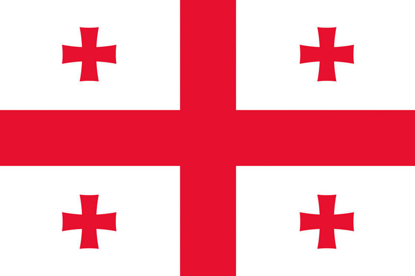 无人,横图,室内,特写,白天,正面,静物,旗帜,国旗,五个,一面,许多,红色,白色,十字,旗,彩图,格鲁吉亚国旗