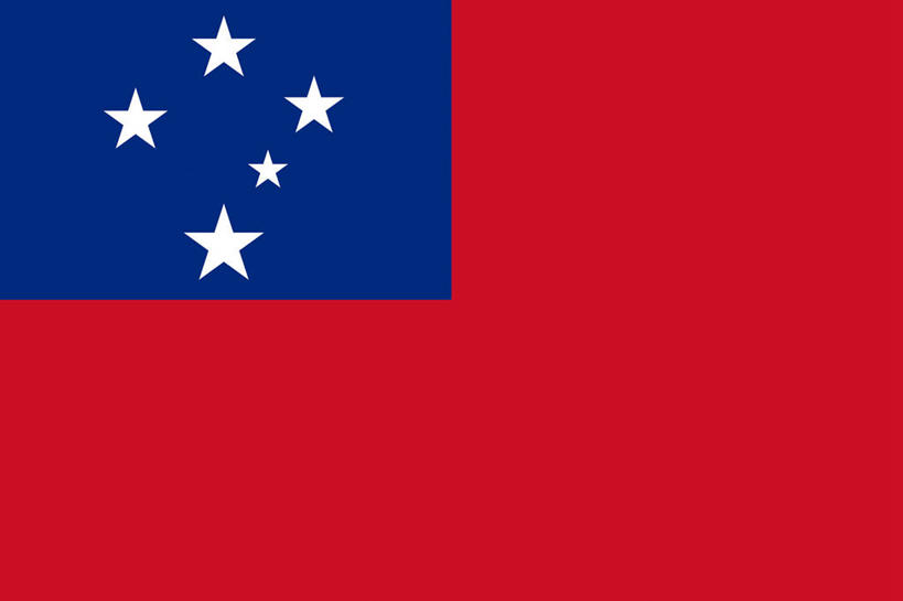 无人,横图,室内,特写,白天,正面,静物,旗帜,国旗,一面,星星,排列,红色,蓝色,白色,星形,五角形,摆列,五颗,旗,五角星,彩图,萨摩亚国旗,布列,分列