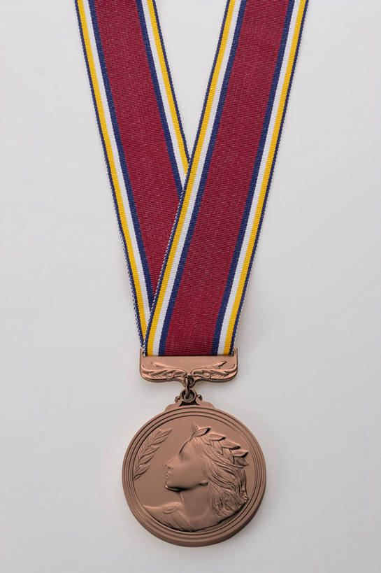 无人,竖图,室内,特写,白天,白色背景,正面,成功,胜利,静物,雕塑,一块,阴影,艺术,装饰,反射,雕刻,雕像,丝绸,丝带,影子,缎带,绸带,红色,工艺品,光彩,摄影,影棚,纪念,美术,主题,奖牌,荣誉,奖品,铜牌,陈列,功能,美学,荣耀,光荣,彩图,影棚拍摄,拍摄