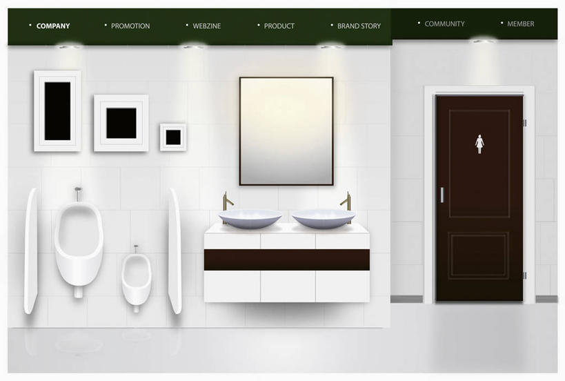 无人,横图,插画,室内,白天,正面,化妆,美容,数码,科技,镜子,门,卫生间,洗手间,阴影,反射,光线,网络,水槽,水龙头,影子,灯光,高光,几何,计算机图形,合成,图画,水斗,开关,画,化妆镜,门框,打开,便捷,阀门,电脑合成图,数码合成图,镜像,卫生,开启,合成图,镜面,漫画,公厕,公共厕所,写实,具体,具象,光学,方便,水咀,小便池,厕所,彩图,便池