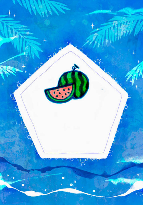 无人,竖图,插画,室内,白天,正面,数码,科技,海浪,海洋,西瓜,水果,切开,阴影,新鲜,网络,图形,浪花,生食,食品,果实,高光,几何,计算机图形,合成,图画,画,食物,海水,切,有机食品,绿色食品,电脑合成图,数码合成图,合成图,数学,五边形,漫画,剖面,海景,切面,写实,具体,具象,大海,风浪,海,海水的波动,近岸浪,涌浪,寒瓜,彩图,几何图形,平面图形