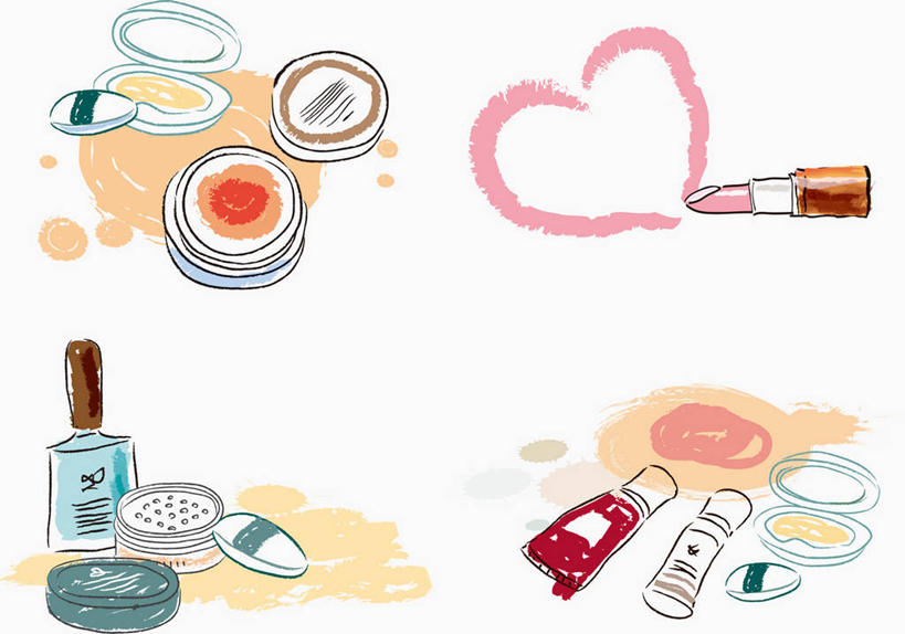 无人,横图,插画,室内,白天,白色背景,正面,数码,科技,阴影,网络,高光,几何,计算机图形,合成,图画,画,一个,粉色,白色,唇膏,粉扑,化妆品,口红,单个,电脑合成图,数码合成图,美容工具,合成图,化妆用品,漫画,化妆工具,写实,具体,具象,唇棒,彩图