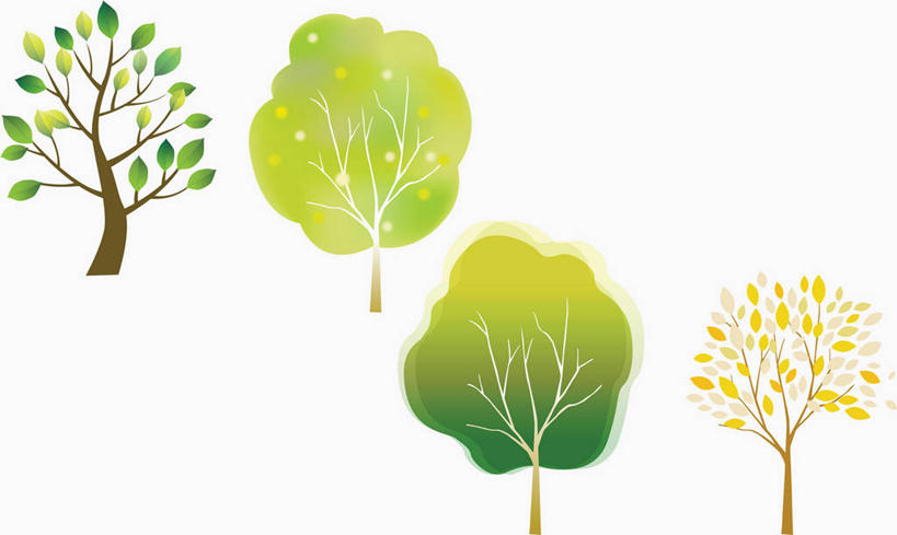 无人,横图,插画,室内,白天,白色背景,正面,数码,科技,植物,叶子,一排,阴影,整齐,网络,绿叶,四棵,高光,几何,计算机图形,合成,图画,画,树,树木,排列,绿色,自然,嫩叶,生长,成长,电脑合成图,数码合成图,合成图,队列,漫画,写实,具体,具象,叶,叶片,彩图