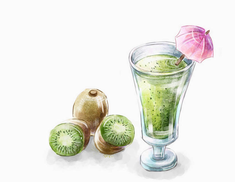 果汁,无人,横图,插画,室内,白天,白色背景,正面,数码,科技,猕猴桃,杯子,水果,阴影,新鲜,装饰,网络,伞,纸伞,生食,食品,果实,饮品,高光,几何,计算机图形,合成,图画,玻璃制品,画,食物,饮料,一个,水杯,猕猴桃汁,有机食品,绿色食品,单个,华丽,修饰,点缀,电脑合成图,数码合成图,合成图,可口,漫画,小伞,写实,具体,具象,衬托,美观,雅致,雅观,适口,鸡尾酒伞,酒杯伞,伞签,玻璃杯,奇异果,猕猴梨,彩图