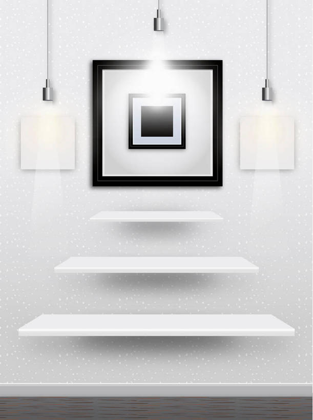 无人,竖图,室内,白天,正面,照明,吊挂,悬挂,阴影,光线,影子,墙,灯光,挂,置物架,吊灯,架子,墙壁,墙面,灯,灯具,照亮,照明设备,陈列架,搁架,装饰画,彩图