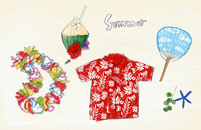 无人,横图,插画,室内,白天,正面,民族服装,衬衫,数码,科技,海星,椰子,水果,阴影,新鲜,装饰,盛开,网络,英文,标志,花环,扇子,文字,字符,字母,生食,食品,果实,高光,几何,计算机图形,清凉,合成,花蕾,图画,凉爽,文化,标识,海洋生物,画,花,花瓣,花朵,鲜花,食物,红色,动物,花苞,花蕊,生物,有机食品,绿色食品,英文字母,华丽,修饰,点缀,电脑合成图,数码合成图,合成图,漫画,写实,具体,具象,衬托,美观,雅致,雅观,大椰,胥余,椰瓢,越王头,棘皮动物门,星鱼,彩图,衬衣,传统服装,民俗服,夏威夷衬衫,和风扇,和风扇子,凉扇,传统文化