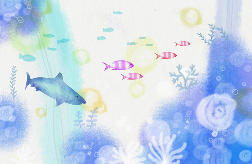 游泳,无人,横图,插画,室内,白天,侧面,数码,科技,海底,水下,鲨鱼,许多,阴影,网络,鱼,珊瑚,水底,很多,高光,几何,计算机图形,合成,图画,珊瑚礁,鱼类,海洋生物,画,海藻,海底世界,海草,电脑合成图,数码合成图,合成图,水生动物,水生物,凶猛,漫画,海底动物,海底礁,写实,具体,具象,泅水,拍浮,残暴,凶残,海床,礁,岩石,沙鱼,鲛鲨,彩图,全身,鲛