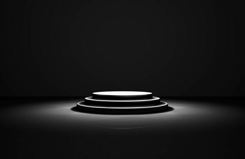 无人,舞台,横图,室内,白天,正面,照明,黑色背景,圆形,图形,圆,灯光,几何,灯,灯具,摄影,影棚,聚光灯,照亮,照明设备,数学,表演台,彩图,影棚拍摄,拍摄,几何图形,平面图形