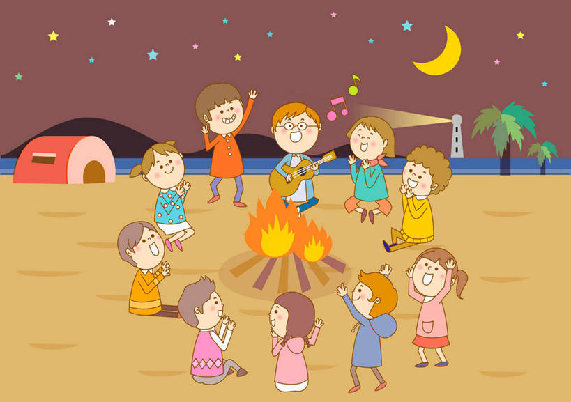 东方人,儿童,无人,伙伴,朋友,站,坐,盘腿,横图,插画,室内,夜晚,正面,旅游,度假,跳舞,友谊,纯洁,热情,数码,科技,海浪,海洋,植物,道路,棕榈树,火,叶子,亚洲,一堆,握,阴影,堆叠,堆积,服装,网络,信息,火焰,木材,帐篷,浪花,月亮,星星,绿叶,吉他,乐器,弦乐器,灯塔,交通,月光,许多人,高光,几何,计算机图形,燃烧,音乐,拿,合成,图画,拿着,注视,休闲装,黄种人,方向,娱乐,画,木柴,树,树木,小孩,衣服,绿色,自然,海水,观察,看,站着,一群人,享受,休闲,星形,同学,休闲服,嫩叶,放松,可爱,童年,童趣,握着,服饰,木料,生长,成长,观看,引导,指引,堆,明亮,电脑合成图,数码合成图,察看,篝火,节拍,合成图,校友,关注,弹拨弦鸣乐器,乐符,音符,露营,野营,舞姿,漫画,五角形,海景,童真,烂漫,无邪,棕榈叶,宿营,符头,符干,符尾,乐章,写实,具体,具象,同窗,学友,皎洁,航标,天真,友情,男孩,男人,男性,女孩,女人,女性,亚洲人,叶,叶片,大海,风浪,海,海水的波动,近岸浪,涌浪,棕树,棕榈,五角星,盘腿而坐,盘膝,盘着腿的,盘着腿坐,双腿交叉,站立,坐着,彩图,全身,舞蹈,营火,导航,弹拨弦乐器,男生,女生