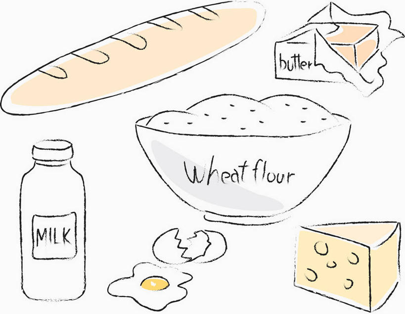 点心,面包,奶酪,牛奶,无人,横图,插画,室内,白天,白色背景,正面,数码,科技,阴影,网络,粉末,陶瓷,蛋,鸡蛋,面粉,干酪,黄油,起司,食品,面点,陶瓷制品,饮品,芝士,高光,几何,计算机图形,营养,粮食,合成,法国面包,图画,破坏,破损,画,食物,糕点,饮料,瓶子,容器,塑料制品,碗,粉,塑料瓶,乳酪,储藏,法棍,农产品,损坏,电脑合成图,数码合成图,长棍面包,乳制品,合成图,奶,牛乳,储存,白脱油,漫画,发酵,原材料,法式长棍面包,写实,具体,具象,安神,卵,粉状,乳脂,彩图,鸡卵,鸡子,贮存