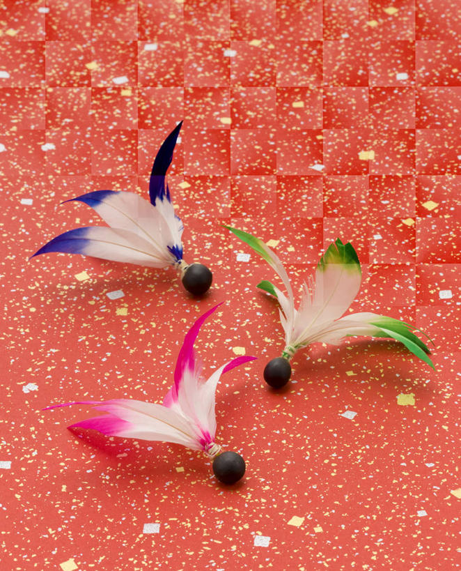 无人,竖图,俯视,室内,特写,白天,锻炼,运动,静物,阴影,反射,板羽球,影子,纸,纸张,文化,运动器械,三个,红色,健身器械,毽子,健身器材,毽球,花毽,鸡毛毽,打手毽,毽子板球,和纸,日本纸,体育,彩图,高角度拍摄,健身,运动器材