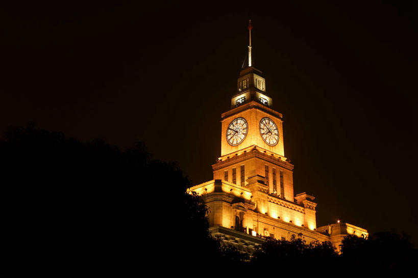 无人,横图,室外,夜晚,仰视,度假,美景,城市风光,城市,夜景,上海,中国,亚洲,阴影,黑色背景,时间,光线,时钟,影子,景观,灯光,计时,娱乐,钟表,享受,休闲,表,景色,放松,申,黄浦区,东亚,上海海关大楼,海关大楼,中山东一路,上海市,中华人民共和国,沪,华东地区,塔钟,钟,彩图,低角度拍摄