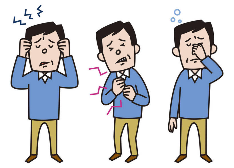 东方人,无人,三个人,站,闭眼,捏,横图,插画,室内,白天,白色背景,正面,数码,科技,亚洲,一排,阴影,服装,整齐,网络,高光,几何,计算机图形,捏着,合成,图画,休闲装,黄种人,画,排列,衣服,站着,休闲,疲倦,疼痛,休闲服,服饰,头疼,头痛,电脑合成图,数码合成图,疲劳,疲惫,合成图,队列,痛苦,困乏,漫画,写实,具体,具象,疲乏,委顿,疲困,疲顿,疲钝,倦怠,怠倦,男人,男性,年轻男性,亚洲人,闭眼睛,闭着眼,闭着眼睛,站立,彩图,全身,胸痛