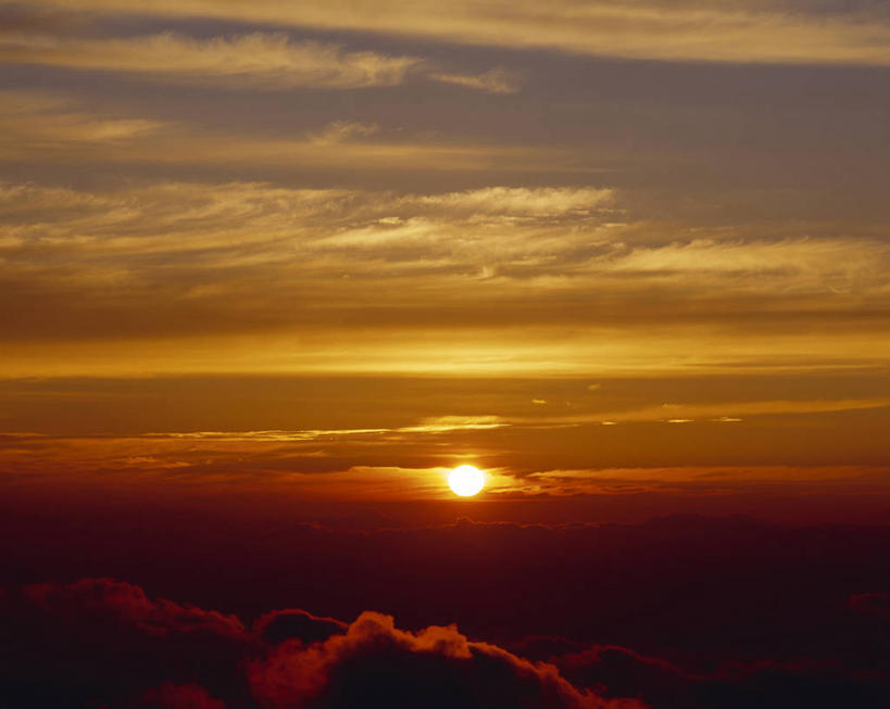 无人,横图,俯视,室外,白天,日出,美景,太阳,景观,云,云朵,朝霞,晨曦,黎明,云彩,白云,阳光,自然,景色,自然风光,朝阳,彩图,高角度拍摄,卯时,破晓,日始