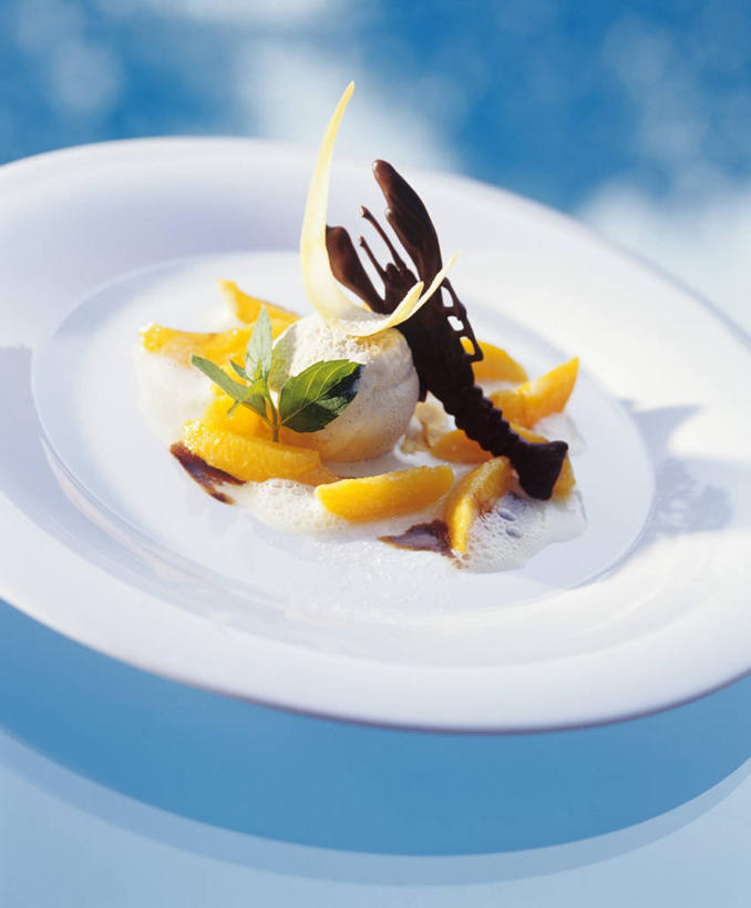 无人,竖图,俯视,室内,特写,白天,桃子,餐具,水果,阴影,蓝色背景,朦胧,模糊,新鲜,反射,碟子,盘,影子,调味,生食,香料,佐料,食品,冰激凌,果实,油桃,肉桂,清凉,食物,盘子,碟,冷饮,舒服,冰淇淋,摄影,有机食品,绿色食品,影棚,解暑,配料,解渴,雪糕,桂皮,舒爽,肺果,作料,官桂,牡桂,筒桂,香桂,玉桂,冰糕,消暑,李光桃,彩图,高角度拍摄,影棚拍摄,拍摄