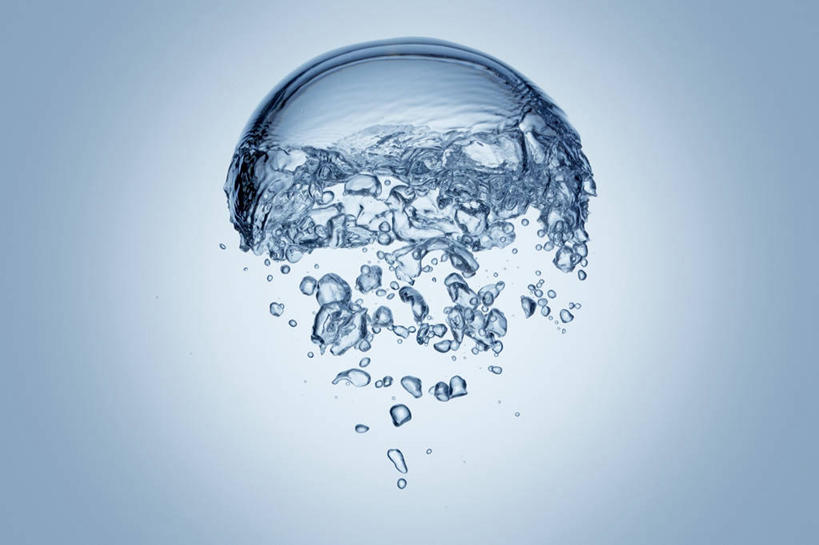 无人,横图,室内,特写,白天,正面,水,阴影,波纹,蓝色背景,透明,反射,液体,影子,气泡,水滴,涟漪,漩涡,水泡,水珠,水纹,泡泡,摄影,影棚,圆弧,彩图,影棚拍摄,拍摄