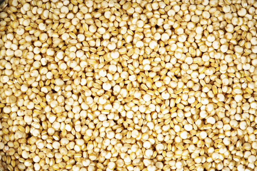 无人,横图,俯视,室内,特写,白天,一堆,许多,阴影,堆叠,堆积,反射,影子,黄色,堆,奎藜,奎藜籽,奎奴亚藜,藜麦,南美藜,彩图,高角度拍摄