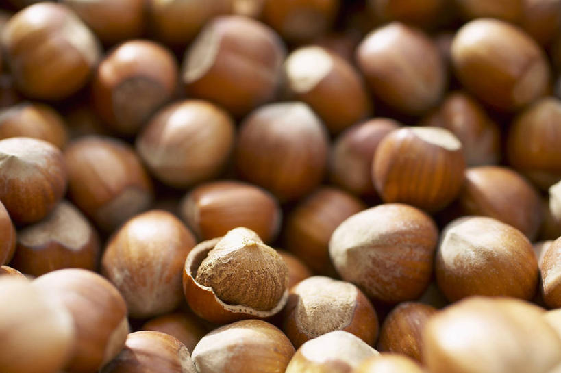 无人,横图,俯视,室内,特写,白天,一堆,许多,阴影,堆叠,堆积,朦胧,模糊,反射,影子,坚果,果实,干果,剥开,摄影,影棚,堆,榛子,山板栗,彩图,高角度拍摄,影棚拍摄,拍摄