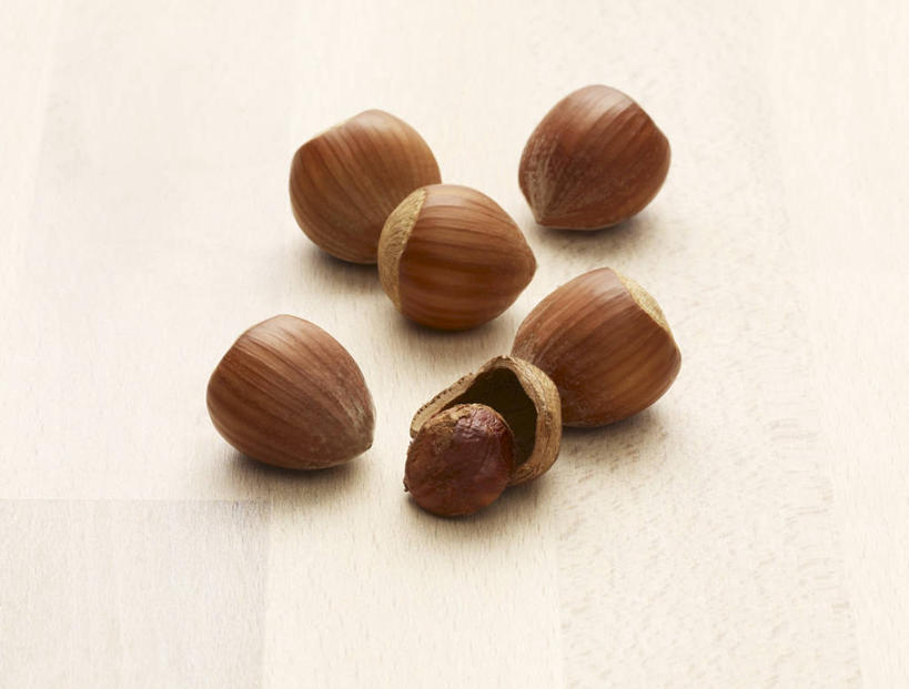 无人,横图,俯视,室内,特写,白天,白色背景,餐桌,桌子,许多,阴影,反射,影子,坚果,褐色,果实,很多,干果,摄影,影棚,餐台,榛子,山板栗,彩图,高角度拍摄,影棚拍摄,拍摄