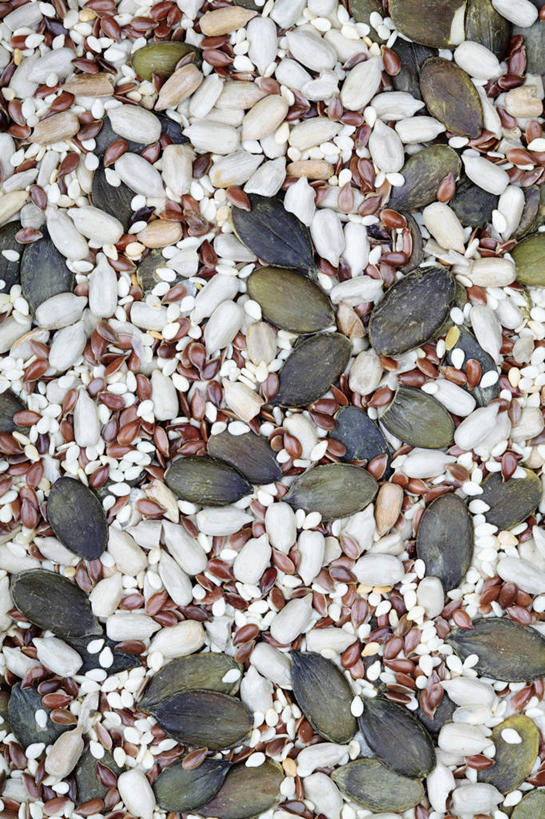 点心,无人,竖图,俯视,室内,特写,白天,农作物,植物,一堆,许多,阴影,堆叠,堆积,反射,影子,谷物,食品,坚果,亚麻,小吃,食物,零食,堆,瓜子,亚麻籽,葵花籽,胡麻,纤维作物,油料作物,葵花子,彩图,高角度拍摄