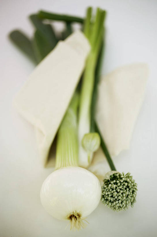 无人,竖图,俯视,室内,特写,白天,白色背景,餐桌,桌子,蔬菜,阴影,朦胧,模糊,新鲜,反射,影子,葱,韭菜,青葱,食品,食物,餐巾,摄影,有机食品,绿色食品,影棚,餐台,起阳草,韭,山韭,长生韭,保洁方巾,口布,彩图,高角度拍摄,影棚拍摄,拍摄