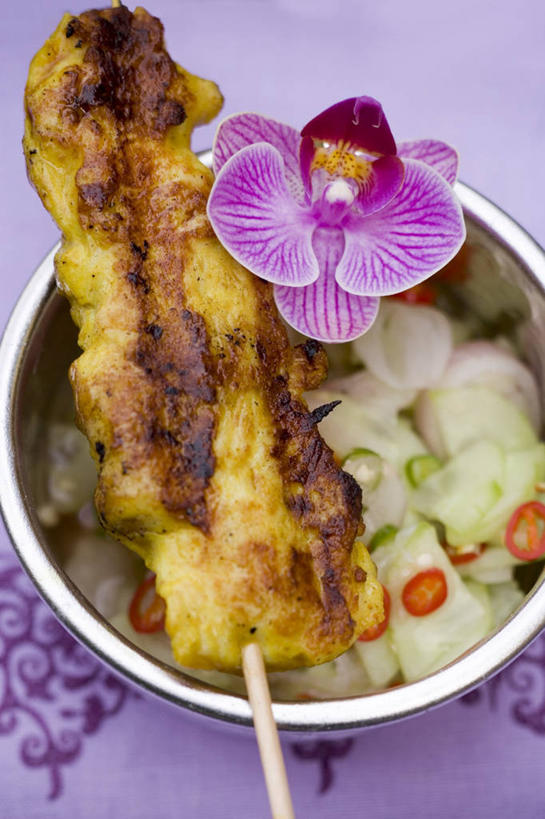 无人,竖图,俯视,室内,特写,白天,烹饪,幸福,纯洁,餐桌,桌子,蝴蝶兰,黄瓜,蔬菜,阴影,紫色背景,新鲜,盛开,反射,影子,陶瓷,鸡肉,肉,料理,食品,陶瓷制品,美丽,花蕾,菜肴,美食,肉类,竹签,花,花瓣,花朵,鲜花,食物,一朵,一个,容器,碗,花苞,花蕊,摄影,佳肴,有机食品,绿色食品,影棚,单个,餐台,储藏,储存,肉食,取食签,初恋,蝶兰,兰中皇后,印度菜,印度料理,青瓜,胡瓜,彩图,高角度拍摄,影棚拍摄,拍摄,东南亚菜,沙嗲,印尼爪哇菜,贮存