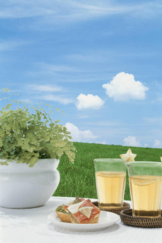 点心,面包,果汁,无人,竖图,室外,白天,正面,植物,杯子,花盆,阴影,光线,盆栽,影子,陶瓷,云,云朵,食品,面点,盆景,陶瓷制品,饮品,云彩,玻璃制品,食物,糕点,饮料,两个,蓝色,绿色,白云,蓝天,天空,阳光,自然,容器,水杯,天,生长,晴朗,成长,储藏,储存,可口,适口,玻璃杯,晴空,彩图,贮存