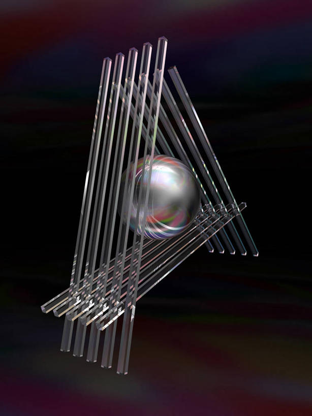 无人,竖图,室内,白天,正面,数码,科技,阴影,网络,圆形,三角形,图形,高光,几何,计算机图形,合成,球,褐色背景,电脑合成图,数码合成图,合成图,数学,写实,具体,具象,彩图,几何图形