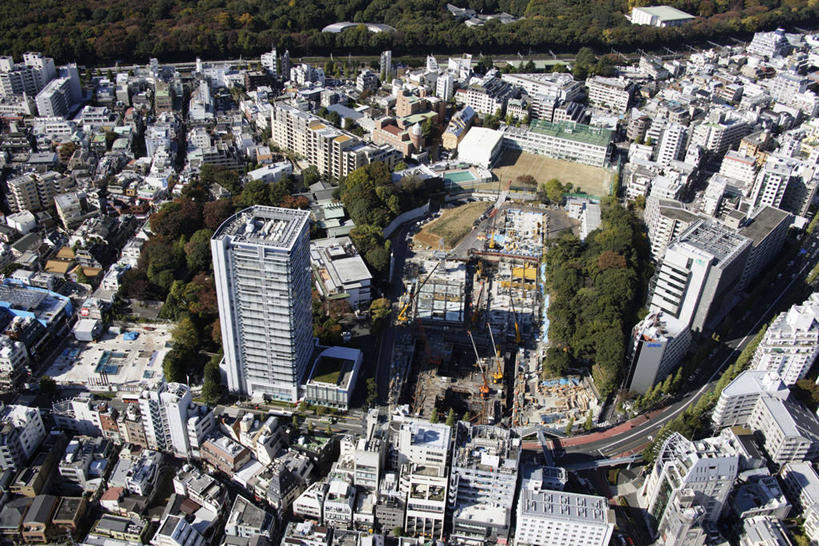 无人,高楼大厦,横图,俯视,航拍,室外,白天,度假,美景,城市风光,城市,大厦,建筑,摩天大楼,东京,日本,亚洲,阴影,光线,影子,景观,建筑群,娱乐,建设,阳光,享受,休闲,景色,放松,鸟瞰,东亚,本州,关东地方,本州岛,日本国,东京都,涩谷区,原宿,彩图,高角度拍摄,大楼,高层建筑,高楼,摩天楼