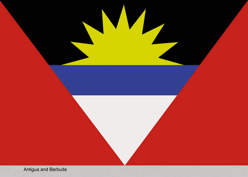 无人,横图,插画,室内,特写,白天,正面,数码,科技,旗帜,国旗,一面,阴影,灰色背景,网络,高光,几何,计算机图形,合成,图画,画,黄色,红色,蓝色,白色,黑色,电脑合成图,数码合成图,北美,北美洲,美洲,漫画,写实,具体,具象,北亚美利加洲,亚美利加洲,安提瓜岛,巴布达,巴布达岛,安提瓜,杜尔西纳岛,旗,彩图