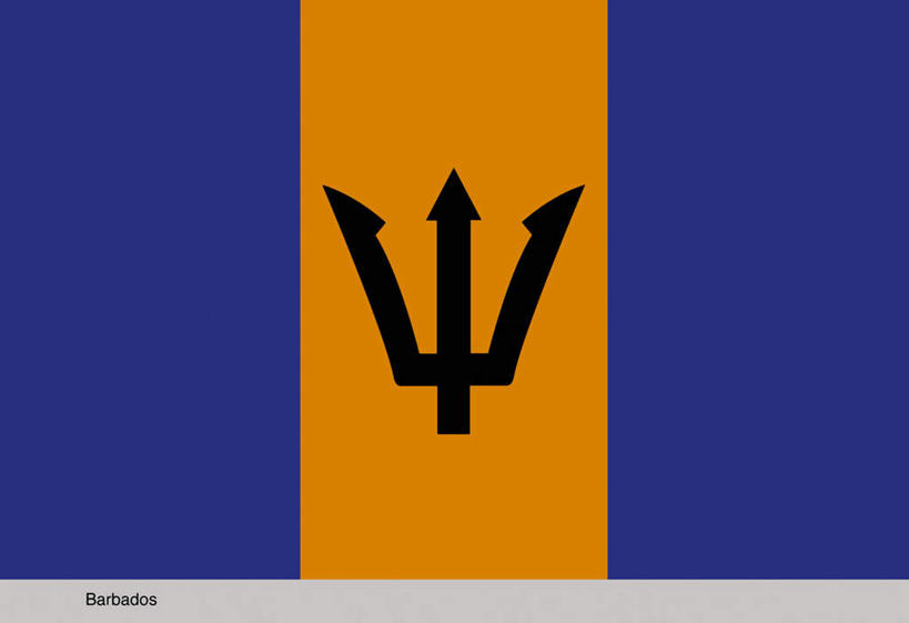 无人,横图,插画,室内,特写,白天,正面,数码,科技,旗帜,国旗,巴巴多斯,一面,阴影,灰色背景,网络,叉子,高光,几何,计算机图形,合成,图画,画,黄色,蓝色,黑色,电脑合成图,数码合成图,北美,北美洲,美洲,漫画,写实,具体,具象,北亚美利加洲,亚美利加洲,巴巴多斯共和国,旗,彩图