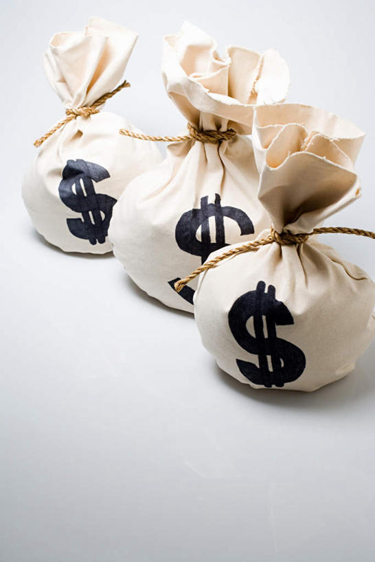 无人,竖图,俯视,室内,特写,白天,白色背景,静物,袋子,一排,许多,整齐,钱币,麻袋,排列,三个,容器,绳子,摄影,影棚,储藏,绳索,储存,队列,货泉,钱银,货币,彩图,高角度拍摄,影棚拍摄,拍摄,贮存