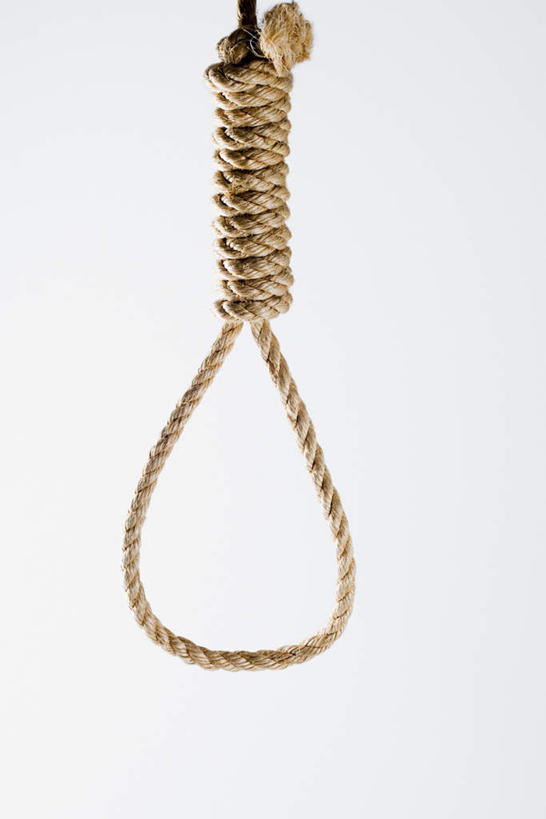 无人,竖图,室内,特写,白天,白色背景,正面,静物,绳子,摄影,影棚,绳索,死亡,殒命,灭亡,绞刑,彩图,影棚拍摄,拍摄
