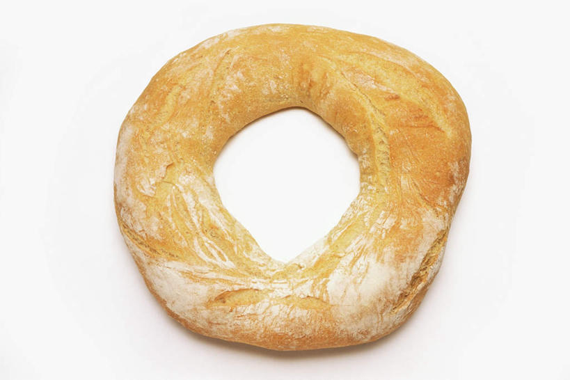 点心,面包,无人,横图,俯视,室内,特写,白天,白色背景,食品,面点,食物,糕点,一个,甜甜圈,摄影,影棚,单个,多纳滋面包,唐纳滋,面包圈,彩图,高角度拍摄,影棚拍摄,拍摄