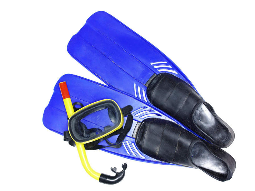 游泳,无人,横图,俯视,室内,特写,白天,白色背景,锻炼,运动,静物,潜水镜,泳镜,三个,蛙鞋,潜水,摄影,影棚,脚蹼,呼吸管,潜水装备,面镜,浮潜,潜水运动,体育,彩图,高角度拍摄,影棚拍摄,健身,拍摄