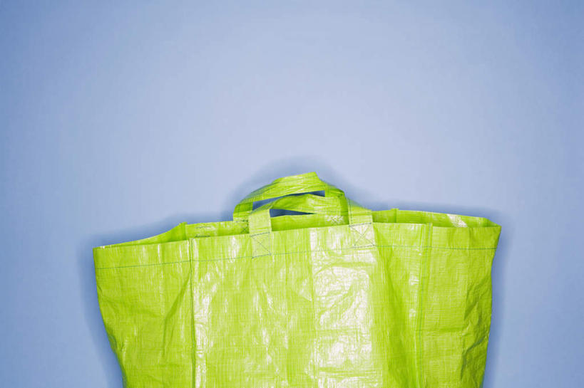 无人,横图,室内,特写,白天,正面,静物,袋子,礼物,阴影,蓝色背景,反射,包装袋,影子,纸袋,一个,绿色,摄影,礼品,影棚,单个,礼品袋,彩图,影棚拍摄,拍摄