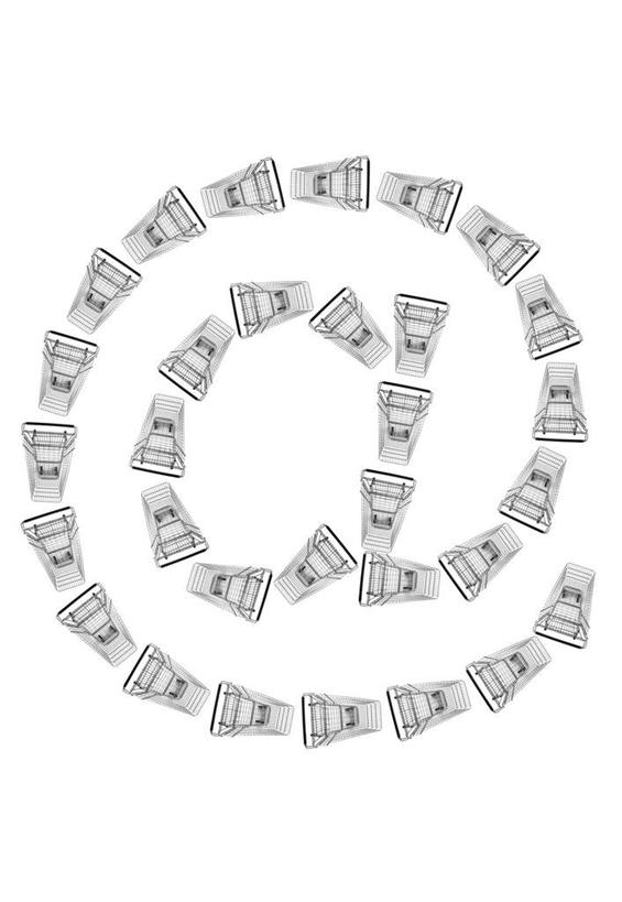 无人,竖图,室内,特写,白天,白色背景,正面,互联网,科技,购物车,许多,因特网,网络,网址,信息,标志,符号,文字,域名,字符,字母,很多,标识,车,排列,手推车,通信,创意,摄影,影棚,便利,存放,载具,地址,快捷,方便,摆列,寄存,寄放,暂存,彩图,影棚拍摄,拍摄,布列,分列