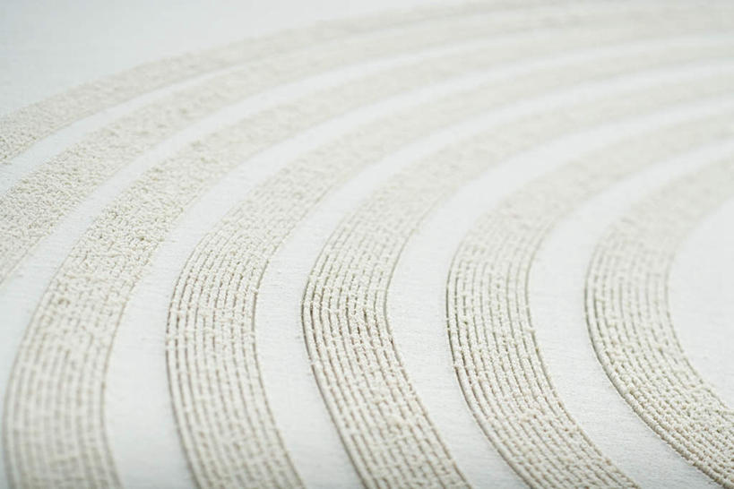 无人,横图,俯视,室外,白天,沙滩,许多,堆积,条纹,形状,弯曲,环绕,洒落,圆形,沙子,纹理,线条,圆环,同心圆,圆圈,海岸,沙地,花形,轮廓,沙粒,堆砌,环状,环形,回形,沙砾,积累,绘制,肌理,海滩,彩图,高角度拍摄