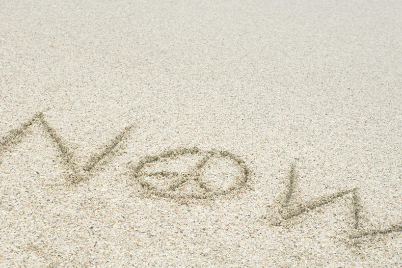 无人,横图,俯视,室外,白天,沙滩,英文,标志,沙子,文字,字符,字母,海岸,沙地,玩,标识,英文字母,宁静,和平,海滩,彩图,高角度拍摄,开心