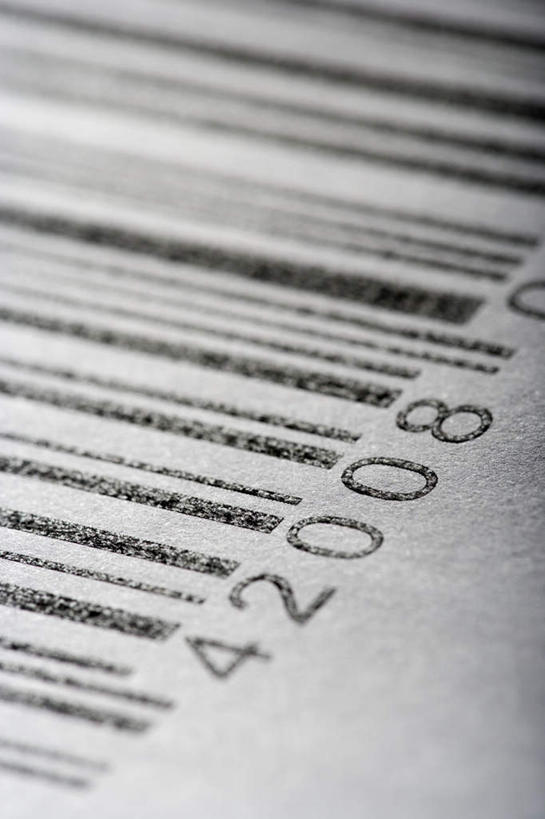 无人,竖图,俯视,室内,特写,白天,电子,静物,一排,朦胧,模糊,整齐,信息,标签,标志,符号,数字,文字,字符,标识,排列,阿拉伯数字,条形码,队列,编码,条码,彩图,高角度拍摄,商业