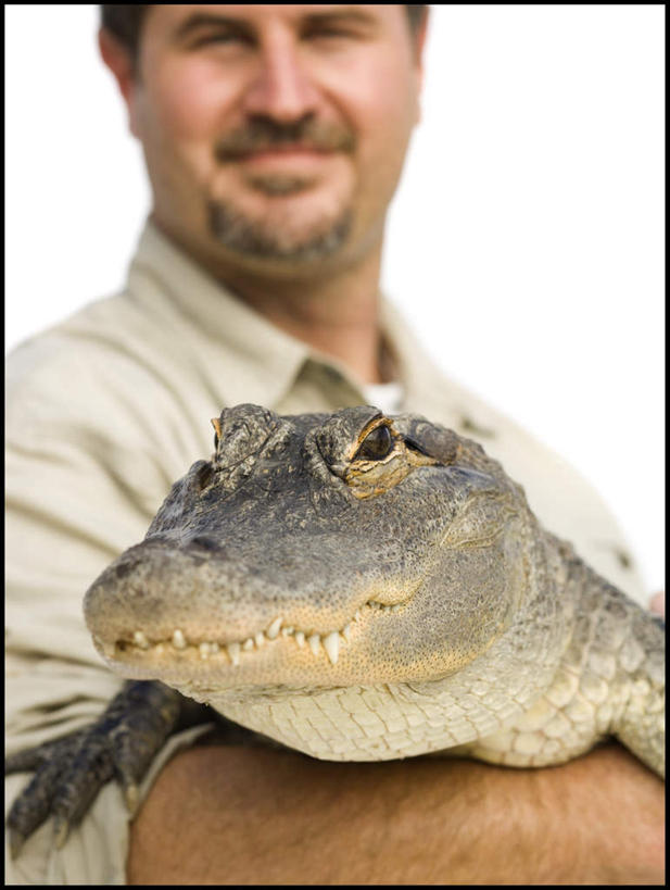 西方人,头,胡须,一个人,站,笑,微笑,竖图,室内,特写,白天,白色背景,正面,工作服,制服,鳄鱼,野生动物,欧洲,欧洲人,仅一个男性,仅一个人,仅一个中年男性,一条,握,阴影,朦胧,模糊,反射,爬行动物,影子,注视,动物,观察,看,站着,握着,摄影,影棚,观看,察看,关注,凶猛,工作制服,驯兽师,残暴,凶残,男人,男性,中年男性,白种人,头部,胡子,络腮胡,站立,半身,彩图,影棚拍摄,工作套服,拍摄