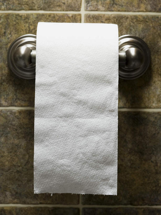 无人,竖图,室内,特写,白天,正面,生活用品,卫生间,洗手间,静物,一卷,纸,墙,墙壁,墙面,白色,纸巾,日用品,卫生纸,卷纸架,卷纸器,生活用纸,厕所,彩图