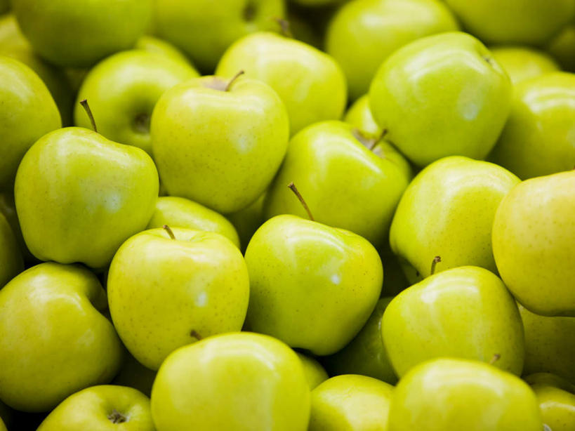 无人,横图,俯视,室内,特写,白天,苹果,水果,一堆,许多,堆叠,堆积,新鲜,生食,食品,果实,很多,食物,绿色,青苹果,有机食品,绿色食品,堆,彩图,高角度拍摄