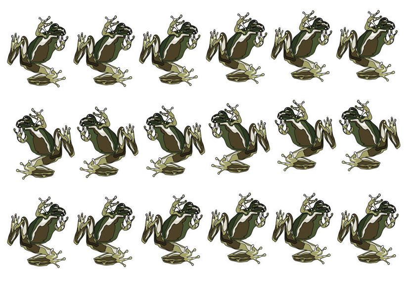 无人,跳,横图,插画,室内,白天,白色背景,正面,数码,科技,青蛙,野生动物,一排,一群,许多,阴影,整齐,网络,蛙,高光,几何,计算机图形,合成,图画,画,排列,动物,可爱,活泼,电脑合成图,数码合成图,队列,漫画,写实,具体,具象,蛤蟆,跳跃,彩图