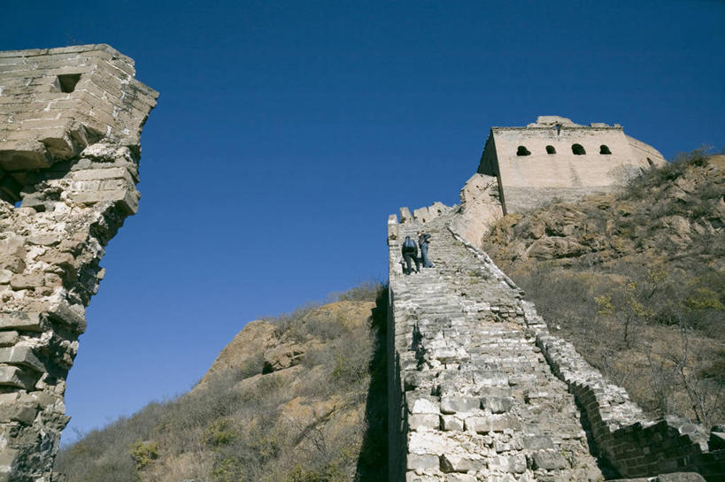 无人,横图,室外,白天,仰视,旅游,度假,石头,名胜古迹,标志建筑,地标,建筑,北京,长城,中国,亚洲,阴影,遗迹,光线,石子,影子,首都,古迹,文物,娱乐,建设,古建筑,蓝色,蓝天,天空,阳光,天,享受,休闲,旅游胜地,放松,晴朗,万里长城,古文明,东亚,万里无云,中华人民共和国,北京市,京,北平,华北地区,河北,河北省,冀,密云县,承德,承德市,金山岭长城,金山岭,滦平县,石块,岩石,晴空,晴空万里,彩图,低角度拍摄