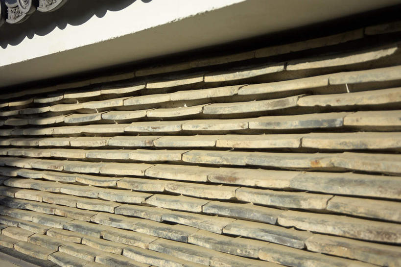 无人,栏杆,横图,室外,特写,白天,正面,一排,整齐,瓷砖,栅栏,砖块,墙,篱笆,围栏,护栏,墙壁,墙面,排列,队列,彩图