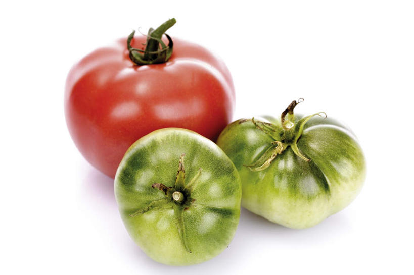 无人,横图,俯视,室内,特写,白天,白色背景,餐桌,桌子,蔬菜,西红柿,阴影,新鲜,反射,影子,食品,青色,食物,三个,红色,摄影,有机食品,绿色食品,影棚,餐台,对比,番茄,彩图,高角度拍摄,影棚拍摄,拍摄